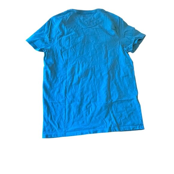 Tommy Hilfiger Mens XS Blue Graphic Tee "Hilfiger Established 1985" Cotton - Picture 4 of 4